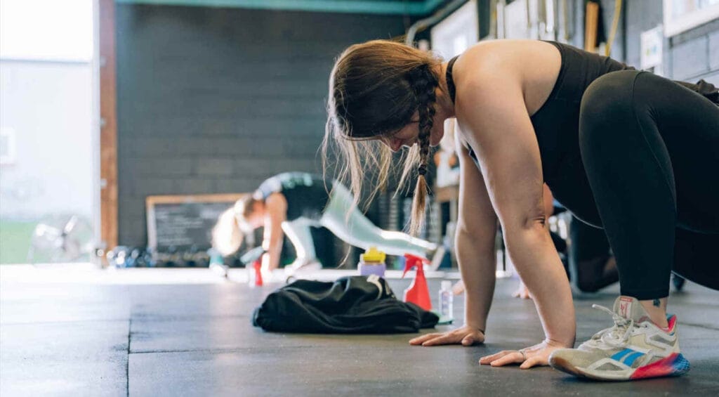 Women attending group fitness training in our gym