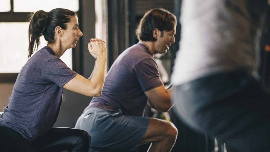 Small group personal training workout